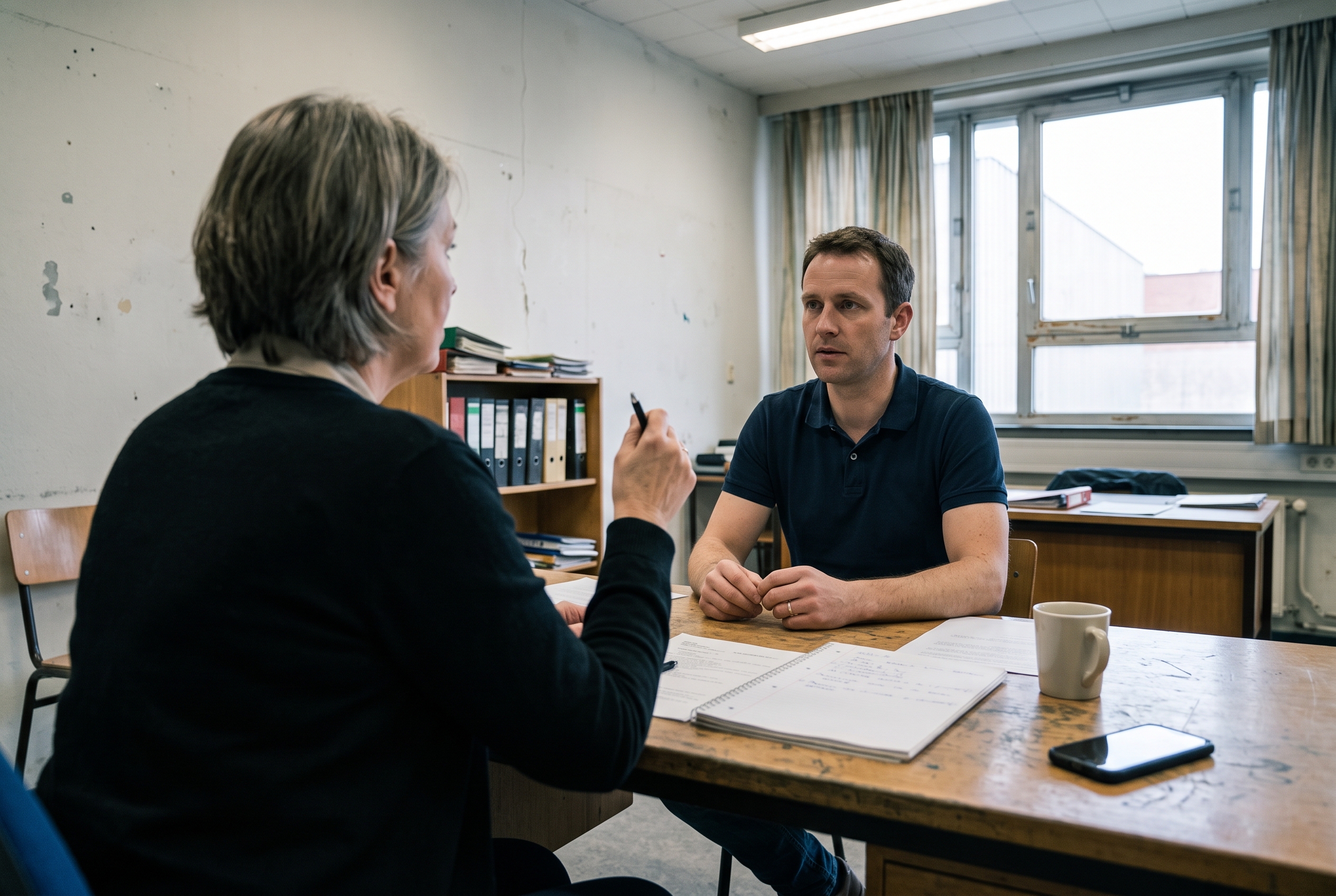 Entretien de recrutement d'un surveillant d'examen